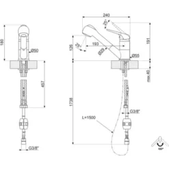 Trade Shop - Rubinetto Miscelatore Monocomando Lavello Avena Doccetta Estraibile 52992 -Wenko Negozio 31054083 3