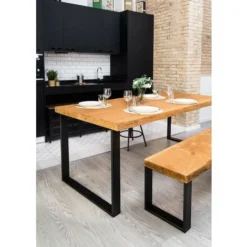 Gamba Per Mobili | Stile Funzionale | Realizzato In Acciaio | Finitura Poro Nero | Progetti Di Restauro Fai-da-te | Misure 380*80*382mm | Altezza: 15" | Facile Installazione Imbullonata | 1 Unità -Wenko Negozio 31553897 3