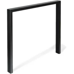 Gamba Industriale Per Mobili Stile Funzionale Realizzato In Acciaio Finitura Poro Nero Progetti Di Restauro Fai-da-te Misure 78060695mm Altezza: 69,5 Cm Facile Installazione Imbullonata 1 Unit
