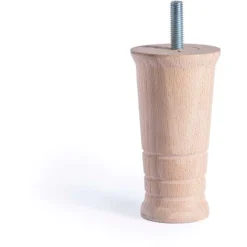 Gamba In Legno Per Mobili Stile Funzionale Fatto In Faggio Finitura Grezza Progetti Di Restauro Fai-da-te Misure 5353100mm Altezza: 10 Cm Facile Installazione Imbullonata 1 Unità