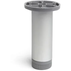 Gamba Rotonda Per Mobili Stile Funzionale In Alluminio Finitura Anodizzata Opaca Progetti Di Restauro Fai-da-te Misure 4040150mm Altezza: 15 Cm Installazione Facile 1 Unità