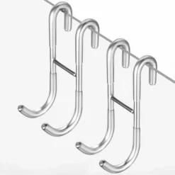 Ganci Per Doccia Senza Ganci Per Trapano Set Di 2 Set Per Doccia Con Protezione In Silicone Per Schermo Per Doccia In Vetro, Portasciugamani E Supporto Per Tergipavimento