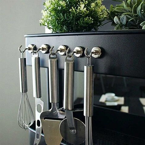 Gancio Magnetico - 32 Mm - Gancio Magnetico Al Neodimio - Supporta 80 Libbre (36 Kg) - Super Potente 2 Gancio Magnetico - 32 Mm - Gancio Magnetico Al Neodimio - Supporta 80 Libbre (36 Kg) - Super Potente - immagine 2