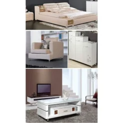 4x Patas De Muebles, Patas De Muebles Ajustables Metal Cromado Altura Ajustable (Total: 50 Mm) -Wenko Negozio 31869503 5