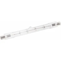 Lampada Termica A Infrarossi (IR) RS PRO, Lunghezza 118 Mm, Ø 20mm, 100 W, 230 V, Lampada Trasparente Da 8000h, Con
