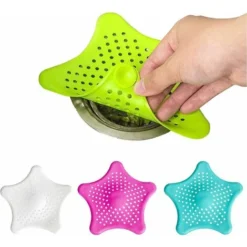 (Confezione Da 4) Coperture Di Scarico In Silicone Per Raccogli-capelli Per Scarico Doccia, Filtro Per Lavello Per Cucina E Bagno, Tappo Per Scarico Del Lavandino, Trappola Per Capelli Con Ventosa Per