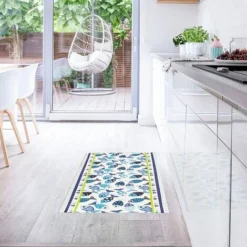 Baroni Home Tappeto Passatoia In Vinile Da Cucina Decoro Maioliche Colorato In PVC Antiscivolo Lavabile 60x120 Cm - Pesciolini -Wenko Negozio 34753820 3