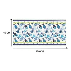 Baroni Home Tappeto Passatoia In Vinile Da Cucina Decoro Maioliche Colorato In PVC Antiscivolo Lavabile 60x120 Cm - Pesciolini -Wenko Negozio 34753820 4