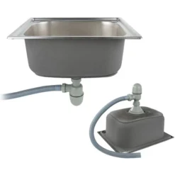 Lavelli Da Cucina In Acciaio Inox Spazzolato Vasca Singola (50 X 40 X 20 Cm) -Wenko Negozio 35183497 4