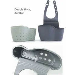 Set Di 2 Rubinetti Per Cucina E Bagno, Cestino Sospeso, Porta Spugna, Organizer Da Bagno, Lavello Da Cucina, Porta Spugna, Ripiano Per Lavabo, Spugna Per Sapone, Scolapiatti -Wenko Negozio 35805472 4