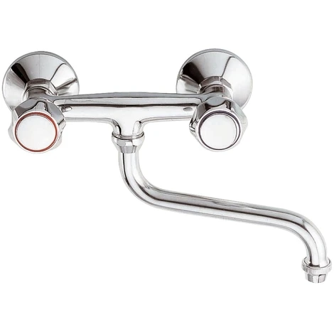 Rubinetto Lavello A Muro Con Canna Inferiore - Serie 1000-2000 1 Rubinetto Lavello A Muro Con Canna Inferiore - Serie 1000-2000