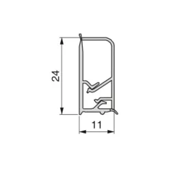 Emuca Alzatina Rettangolare Per Cucina Miniline Con Accessori Per Installazione., 2,35 M, Anodizzato Satinato, 1 U. -Wenko Negozio 36583268 4