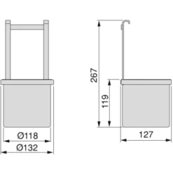 Emuca Portaposate Per Cucina Titane, Grigio Antracite, Acciaio, 1 U. -Wenko Negozio 36583452 4