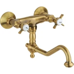 Rubinetto Per Cucina Canna Bassa Colore Bronzo Gattoni London 1705117V0 Bronzo