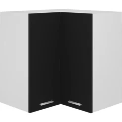 Pensile Angolare Nero 57x57x60 Cm In Truciolato VidaXL