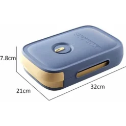 Scatola Per Uova In Plastica, Portauova In Plastica Cestello Per Frigorifero In Plastica, Dispenser Impilabile Portauovo Per Frigorifero Da Cucina, Per Frigorifero, Esterno (blu)