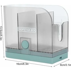 Portaposate Nordic Portautensili Da Parete Con 3 Scomparti Per Posate In Plastica Organizzatore Bacchette Cucchiai Forchette (Verde)