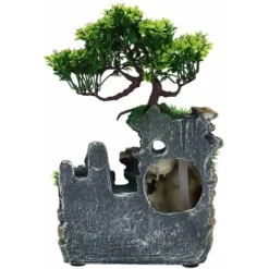 Fontana Da Interno Con Base Leggera, Luce A LED, Fontana Da Tavolo Nebbiosa, Adatta Per Soggiorno, Camera Da Letto, Ufficio, Caffè -Wenko Negozio 38273288 4