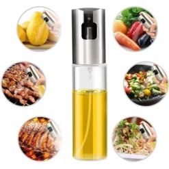 Spruzzatore Dosatore Spray Oliera Per Olio E Aceto In Acciaio E Vetro 100 Ml Erogatore Da Tavola Con Nebulizzatore -Wenko Negozio 38402650 3