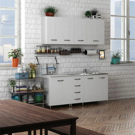 Mobile Per Cucina Componibile 80 Cm Con Due Ante Bianco 4 Mobile Per Cucina Componibile 80 Cm Con Due Ante Bianco - immagine 4