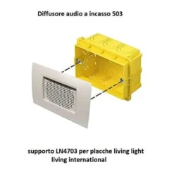 CASSA AUDIO ALTOPARLANTE AD INCASSO X SCATOLA 503 FILO DIFFUSIONE BIANCO -Wenko Negozio 39167697 3
