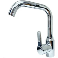 Rubinetto Cucina Canna Alta Miscelatore Lavello Rotante Monocomando Cromato 8702