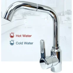 Rubinetto Cucina Canna Alta Miscelatore Lavello Rotante Monocomando Cromato 8702 -Wenko Negozio 39690304 3