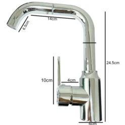 Rubinetto Cucina Canna Alta Miscelatore Lavello Rotante Monocomando Cromato 8702 -Wenko Negozio 39690304 4