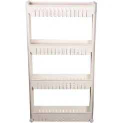 Mobiletto Portaoggetti Rotabile Bianco Per Cucina Bagno - 4 Livelli -Wenko Negozio 40390957 3