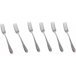 Set 6 Forchette In Acciaio Da Dessert Dolce Frutta Posate Forchettina Aperitivo Da Cucina