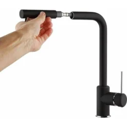 Miscelatore Lavello Cucina In Ottone Colore Nero Opaco Con Doccia Estraibile Piralla Lion 0LIYO103A21 Nero Opaco 8 Miscelatore Lavello Cucina In Ottone Colore Nero Opaco Con Doccia Estraibile Piralla Lion 0LIYO103A21 Nero Opaco -Wenko Negozio 41431815 4
