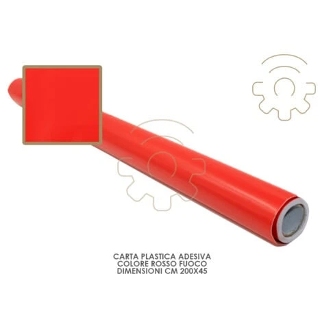 Carta Plastica Pellicola Adesiva Rosso Fuoco Mt 2x45 Cm Per Cassetti Mobili 1 Carta Plastica Pellicola Adesiva Rosso Fuoco Mt 2x45 Cm Per Cassetti Mobili