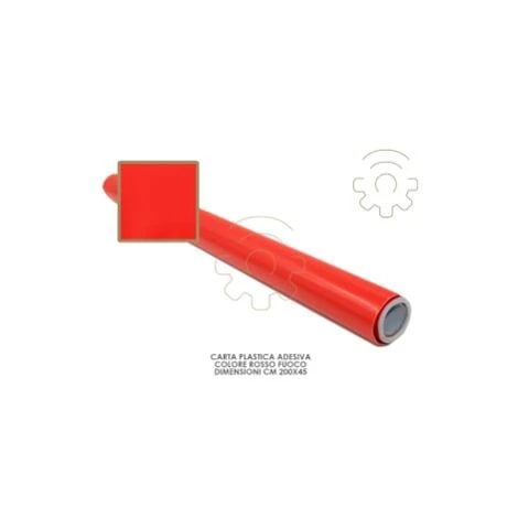 Carta Plastica Pellicola Adesiva Rosso Fuoco Mt 2x45 Cm Per Cassetti Mobili 2 Carta Plastica Pellicola Adesiva Rosso Fuoco Mt 2x45 Cm Per Cassetti Mobili - immagine 2