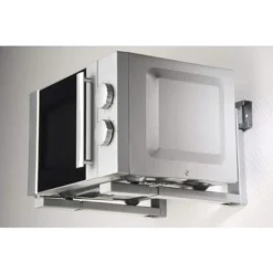 Supporto Microonde Regolabile Staffa Parete Muro Carico Max 300kg Grigia -Wenko Negozio 42043466 4