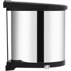 Nova Pattumiera Da Incasso Per Cucina In Acciaio Inossidabile Nero E Argento Vari Modelli Modelli : 12 L -Wenko Negozio 42227722 4