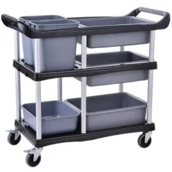 Bc-elec - GX-032E Carrello Di Pulizia E Vestizione, Carrello Da Cucina, Carrello A 3 Stadi Con Freni, 104x46x91cm