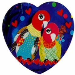 SOTTOBICCHIERE LOVE HEARTS 10CM LOVE BIRDS MAXWELL & WILLIAMS