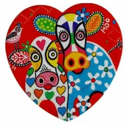 SOTTOBICCHIERE LOVE HEARTS 10CM HAPPY MOO DAY MAXWELL & WILLIAMS