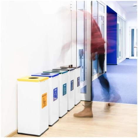 Pattumiera Raccolta Differenziata 60 L Bianca Cestino Bio 4 Pattumiera Raccolta Differenziata 60 L Bianca Cestino Bio - immagine 4