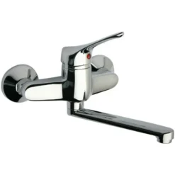 PAINI PILOT MISCELATORE MONOCOMANDO RUBINETTO PER CUCINA LAVELLO A MURO