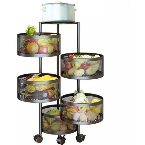 Carrello Trolley Cucina In Metallo 6 Ripiani 30x85 4 Ruote Salvaspazio Nero 5 Carrello Trolley Cucina In Metallo 6 Ripiani 30x85 4 Ruote Salvaspazio Nero - immagine 5