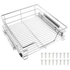 2 Cassetti Telescopici Per Gli Armadi Di Cucina E Camera Da Letto,Guide Cassetti, Guide Scorrevoli Per Cassetti -46cm 46 14 44 Cm -Wenko Negozio 47301289 5