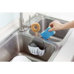 Kueatily Portaspugne Per Lavello Da Cucina Superiore, Mensola Per Sapone, Spugna Per Bagno, Ripiano Per Ventose -Wenko Negozio 47437831 4