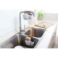 Kueatily Portaspugne Per Lavello Da Cucina Superiore, Mensola Per Sapone, Spugna Per Bagno, Ripiano Per Ventose -Wenko Negozio 47437831 5