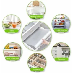 Kueatily 3 Rotoli EVA Protector Tappetino Antiscivolo Ripiani Da Cucina Tappetino Per Mobili Riutilizzabile Cutable Tappetino Per Frigorifero Impermeabile Fodera Per Cassetti 30X150cm 7 Kueatily 3 Rotoli EVA Protector Tappetino Antiscivolo Ripiani Da Cucina Tappetino Per Mobili Riutilizzabile Cutable Tappetino Per Frigorifero Impermeabile Fodera Per Cassetti 30X150cm -Wenko Negozio 47439501 3