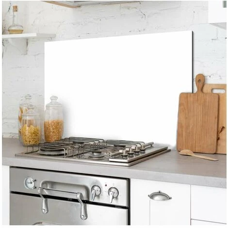 Paraschizzi In Alluminio Bianco, 48x72 Cm 2 Paraschizzi In Alluminio Bianco, 48x72 Cm - immagine 2