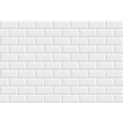 Paraschizzi In Alluminio Mattoni Bianchi, 48x72 Cm