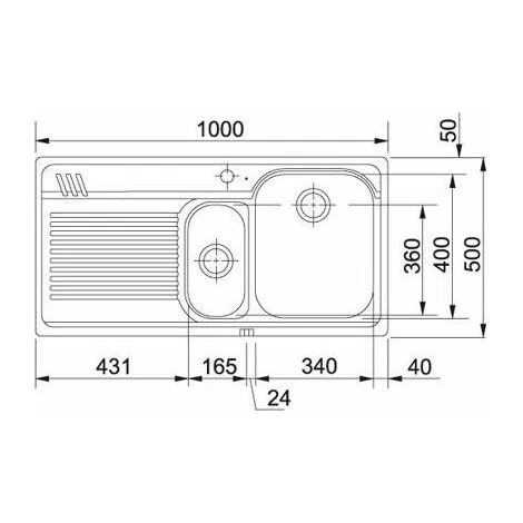 Franke Lavello Inox AMX 651 3 1/2 WWK Gocciolatoio A Destra 1 Vasca + Vaschetta + Scolapiatti 100 Cm 101.0022.379 3 Franke Lavello Inox AMX 651 3 1/2 WWK Gocciolatoio A Destra 1 Vasca + Vaschetta + Scolapiatti 100 Cm 101.0022.379 - immagine 3