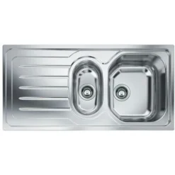 Franke Lavello Inox OLX 651 3 1/2 WWK Gocciolatoio A Sinistra 1 Vasca + Vaschetta + Scolapiatti 100 Cm 101.0180.244