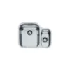Franke AMX 160 Lavello Acciaio Inox Spazzolato Da Incasso Sottotop 1 Vasca E 1/2 Acciaio 58x45cm 122.0021.448